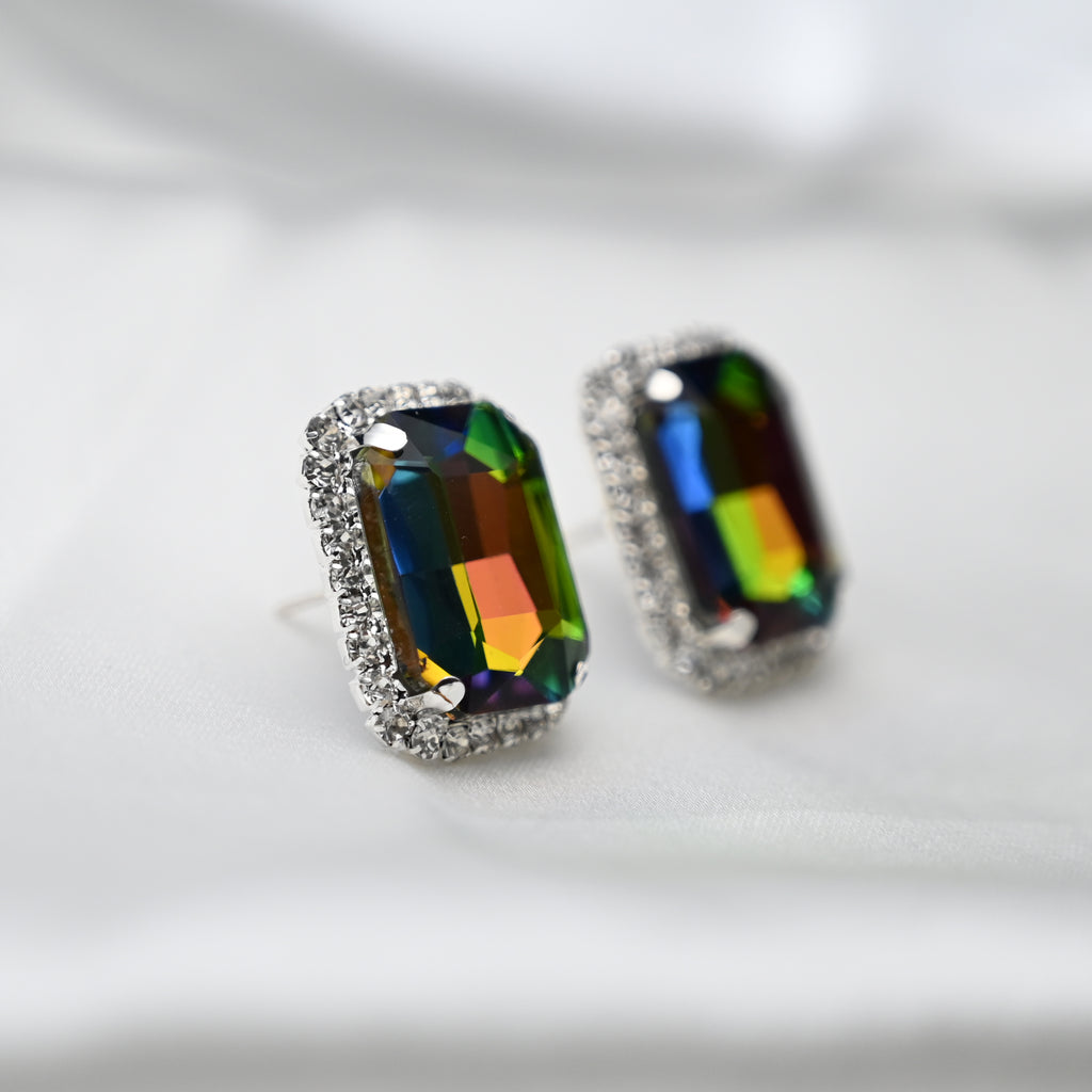 Reflecting royalty earrings