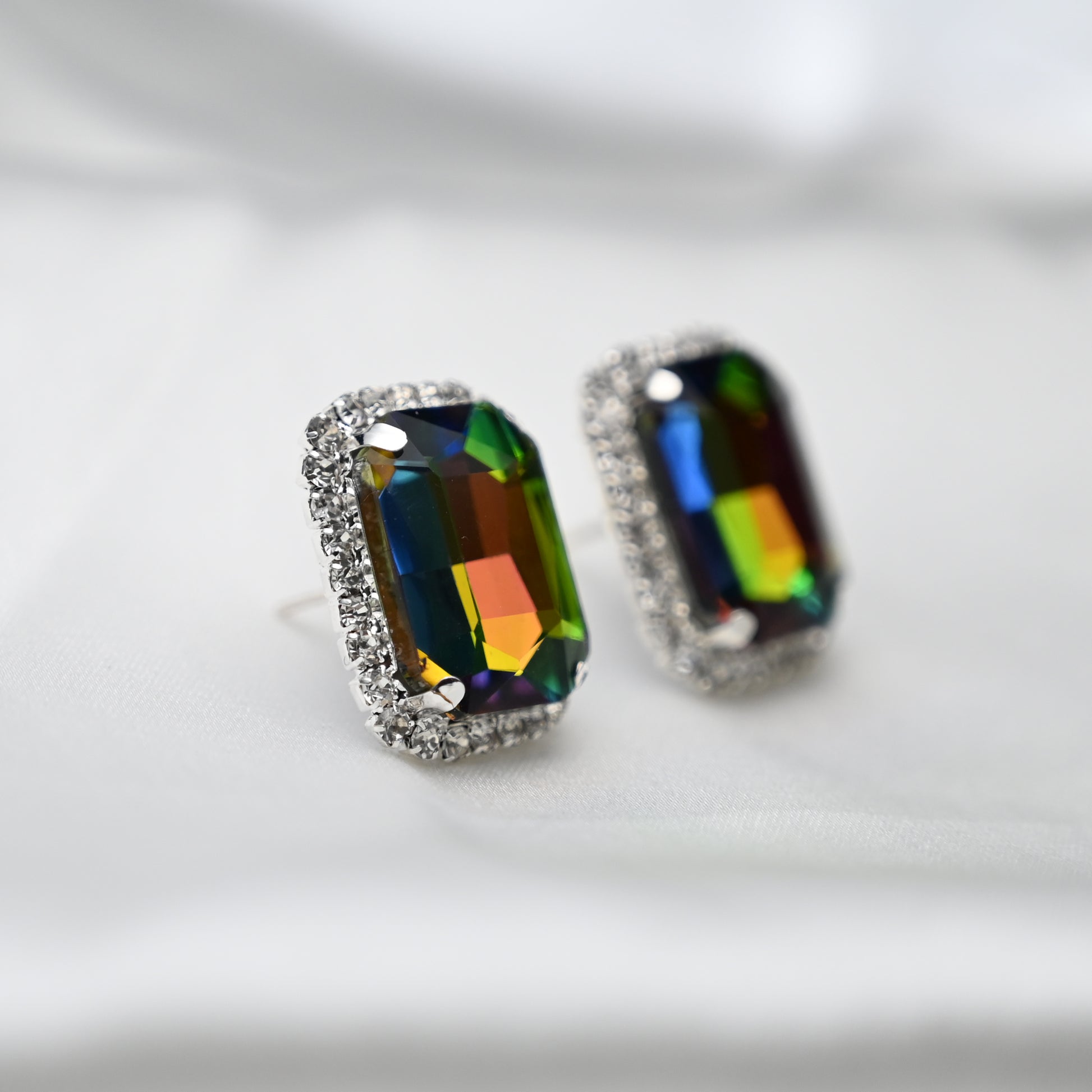 Reflecting royalty earrings