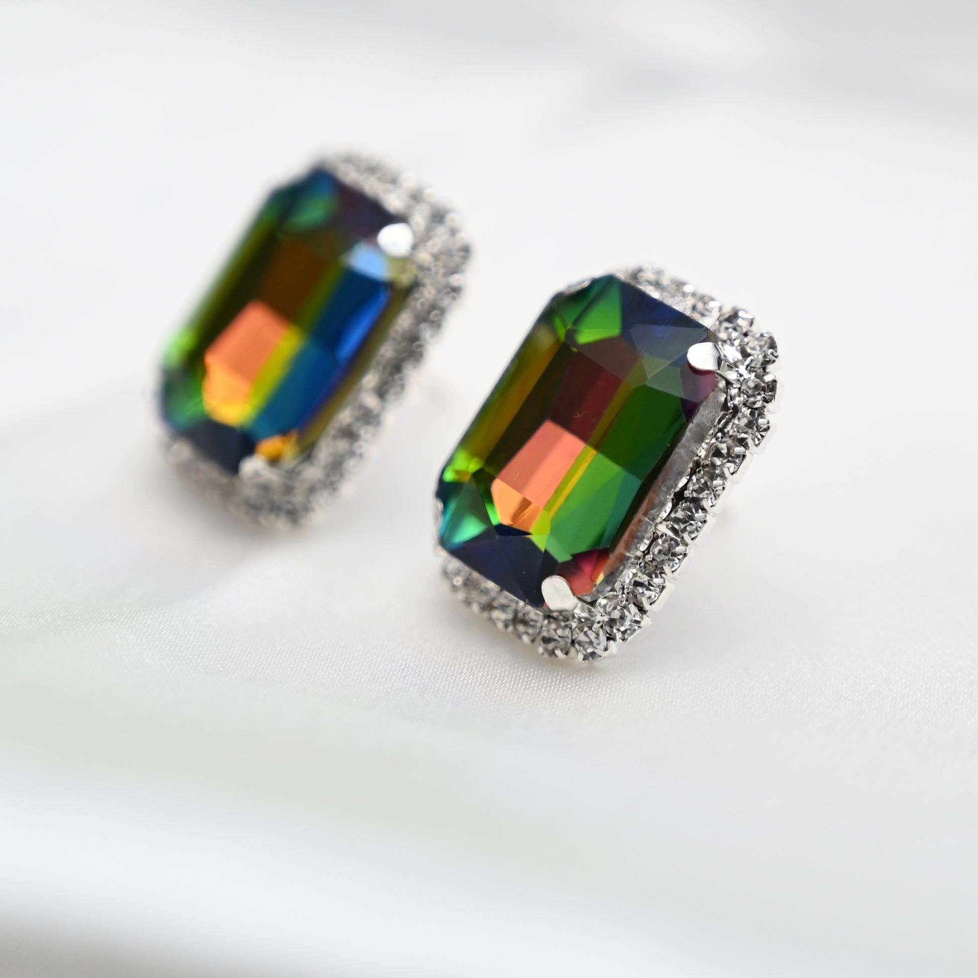 Reflecting royalty earrings