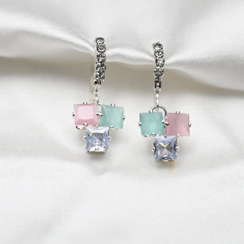 Pastel hangings earrings