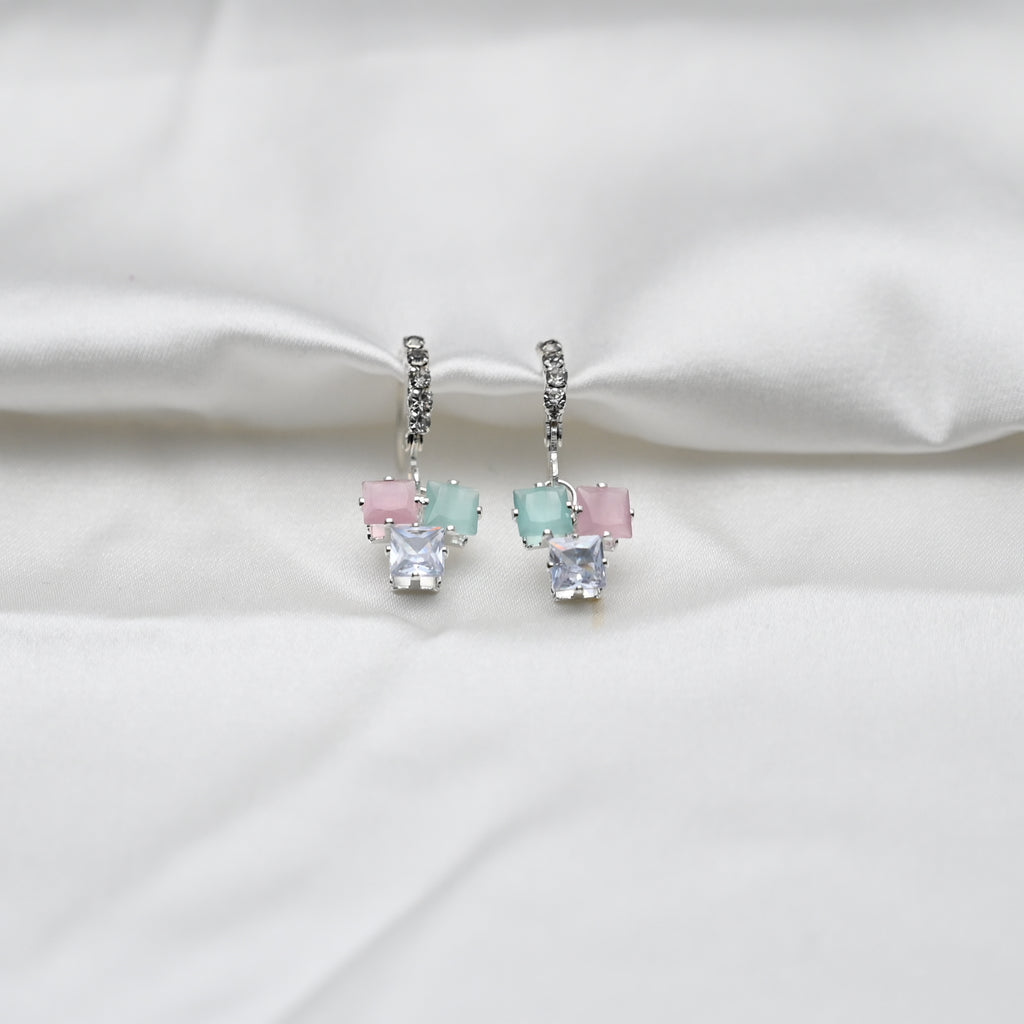 Pastel hangings earrings