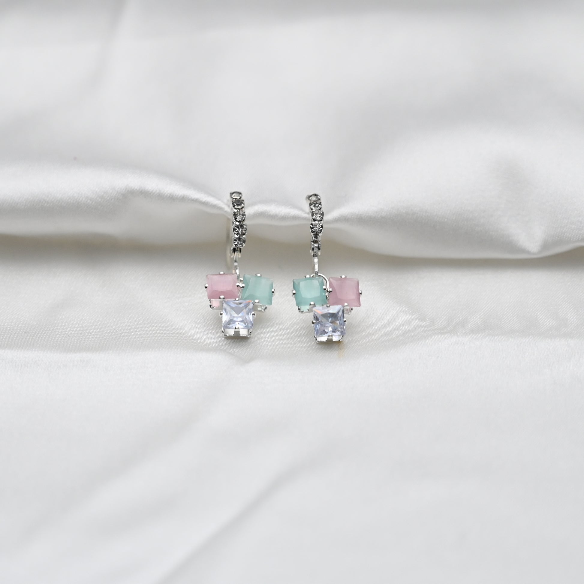 Pastel hangings earrings