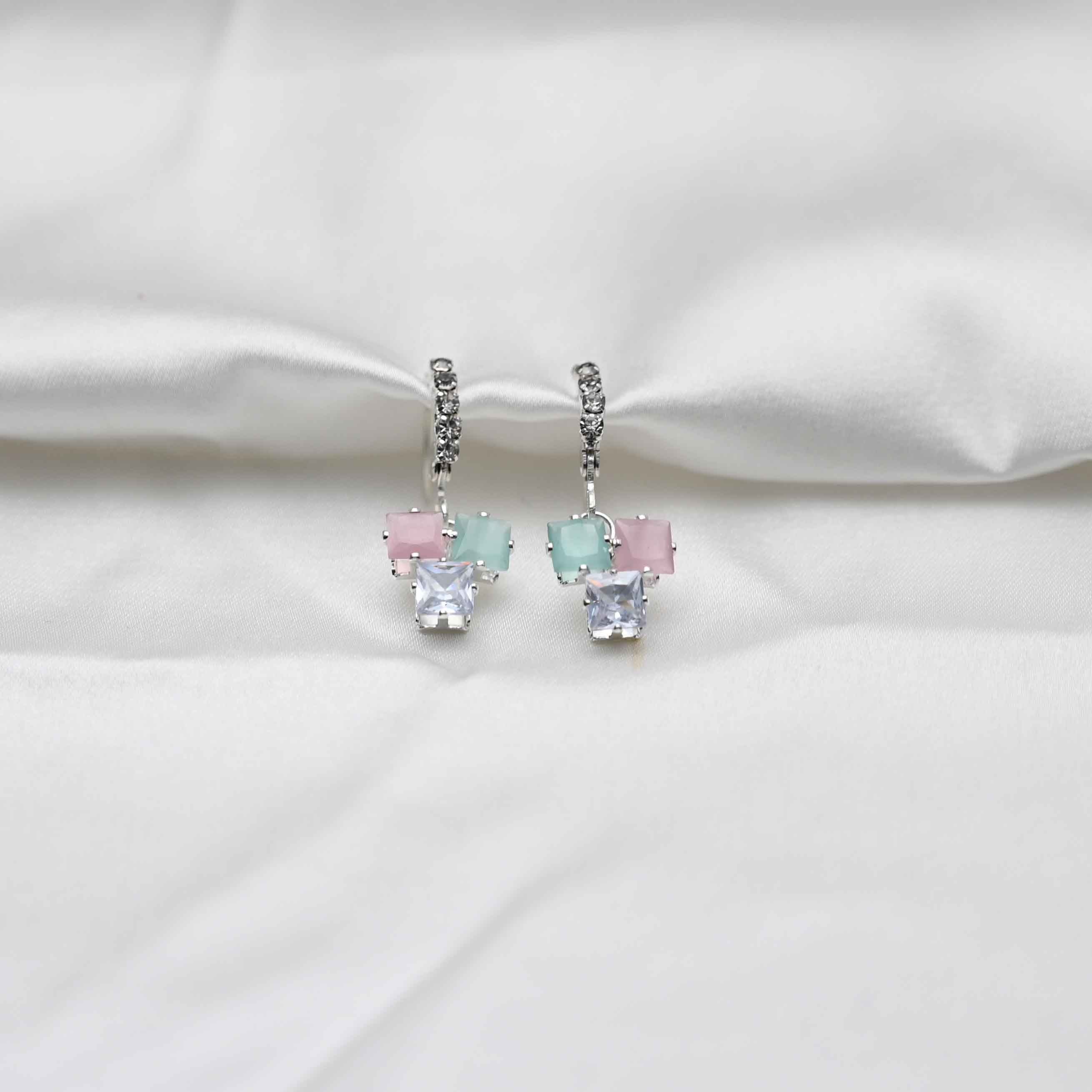 Pastel hangings earrings